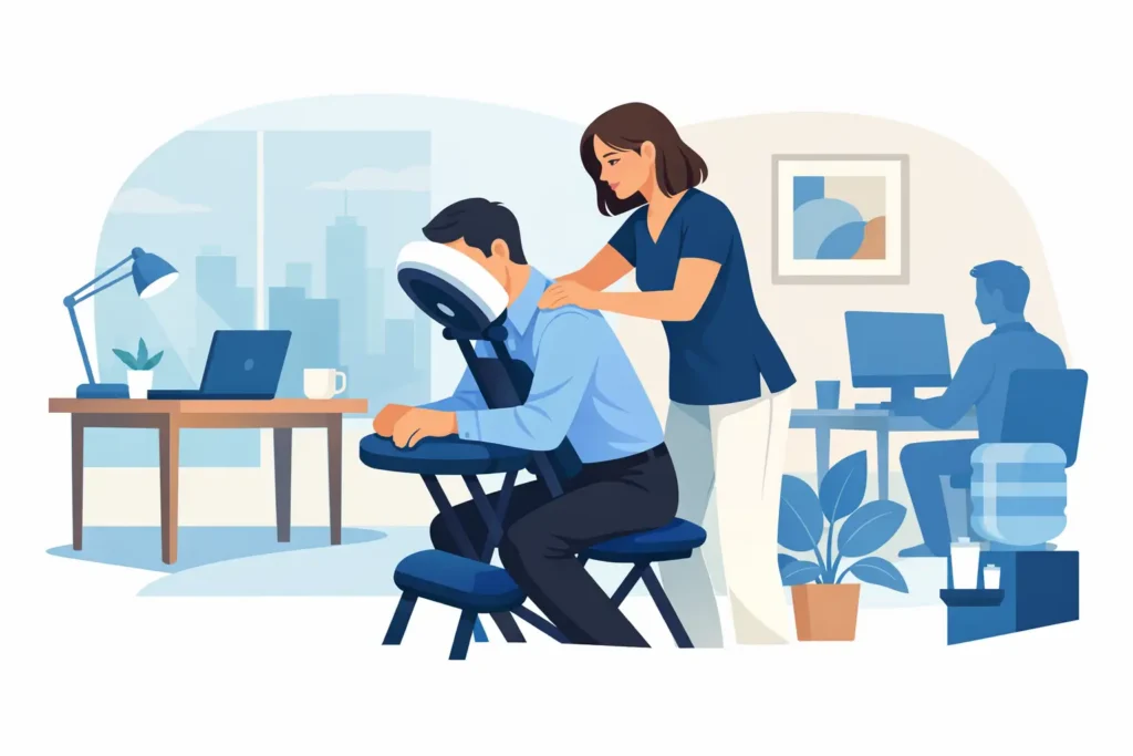 Massage for Office Workers: A Simple Example
